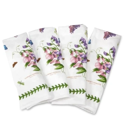 Imagen de Portmeirion Home &amp; Gifts Juego de 4 servilletas algodón, multicolor, 45 x 1 cm