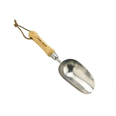 Imagen de Kent &amp; Stowe Pala para Plantar Manual de Acero Inoxidable trasplantar, Flores con Mango Madera Fresno, tamaño: 33 cm