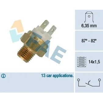 Imagen de Interruptor de temperatura, ventilador del radiador FAE 36050