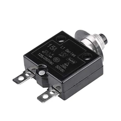 Imagen de Suuonee Protector de sobrecarga, reinicio manual Interruptor térmico automático Sobrecorriente sobrecarga(15A)