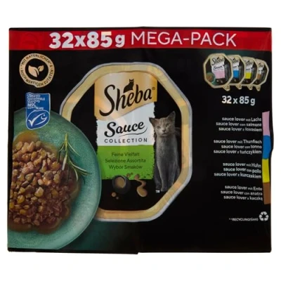 Imagen de Sheba Sauce Collection Comida húmeda para Gatos (MSC, 32 x 85 g)