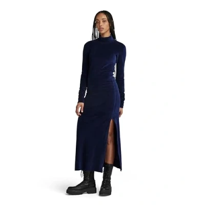 Imagen de G STAR RAW Vestido Velvet Slit Para Mujer, Azul (warm sartho D24224 D428 C423), M