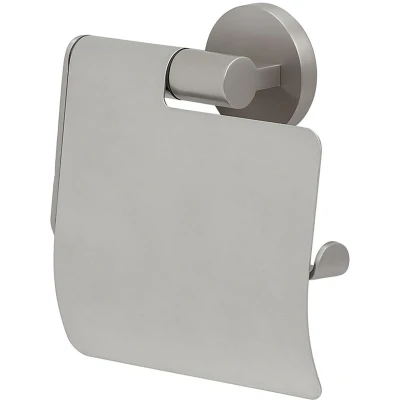 Imagen de Tiger Noon Portarrollos con tapa Acero inoxidable cepillado