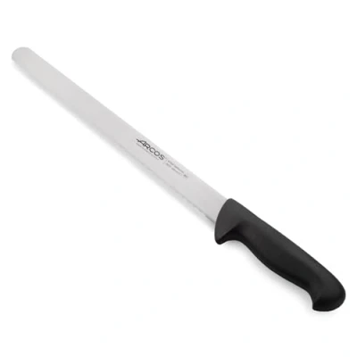 Imagen de Arcos Serie 2900 Cuchillo Pastelero Flexible Hoja Serrada de Acero Inoxidable NITRUM 300 mm Mango inyectado en Polipropileno Color negro
