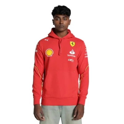 Imagen de PUMA Sudadera con Capucha del Equipo Scuderia Ferrari 2024 para Hombre Rojo Quemado Tamaño: L