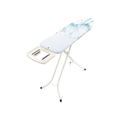 Imagen de Brabantia Mesa de Planchar B con Soporte Sólido Plancha Vapor Universal Ajustable para Diestros y Zurdos No se Desliza Araña Plegable Cotton Flower 124x38 cm