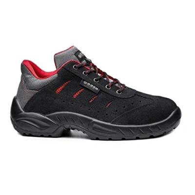 Imagen de BASE Protection Toledo S1P SRC Zapato de Seguridad, Talla: 42, Color: Negro/Rojo, B0168BKD42