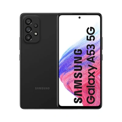 Imagen de Samsung Galaxy A53 5G (128 GB) Azul Teléfono Móvil con Pantalla de 6,5&#039;&#039;, Smartphone Android 6 GB RAM, Memoria Interna Ampliable, Batería 5000 mAh y Carga Super Rápida (Versión ES)