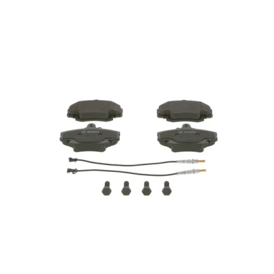 Imagen de BOSCH 0 986 467 720 Juego de pastillas freno Low Metallic con contacto avisador desgaste tornillos accesorios RENAULT: TWINGO 2 norauto,