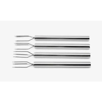 Imagen de Weis Tenedor de Patatas cocidas 4 Piezas, Acero Inoxidable, Plateado, 13 x 5 2 cm