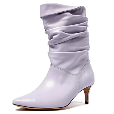 Imagen de L37 HANDMADE SHOES Electricity, Botas de Moda Mujer, Lilac, 35 EU