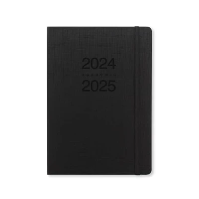 Imagen de Letts of London Memo Agenda académica 2024/2025, vista semanal, tamaño A5, color negro