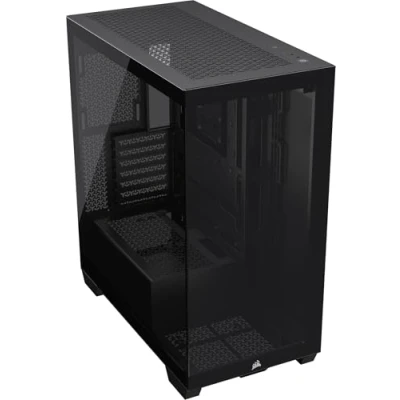Imagen de CORSAIR 3500X Media Torre ATX Caja de PC Cristal Templado Panorámico Conexión Inversa Compatible con Placa Base Sin Ventiladores Incluidos Negro
