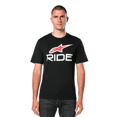 Imagen de Alpinestars Ride 4.0 Csf tee Camiseta, Negro/Blanco/Rojo, M para Hombre