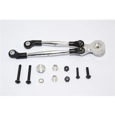 Imagen de Aluminium Hi Torque Servo Saver 25T with Tie Rod For Tamiya 1/12 RC Lunch Box Silver