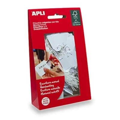 Imagen de APLI 7008 Etiquetas colgantes blancas 13 x 20 mm 200 u.