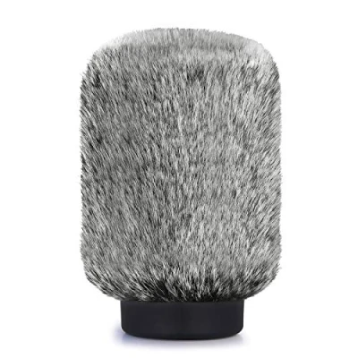 Imagen de Filtro Antipop NTG4 Protector de Viento para Micrófonos Rode NTG4, Audio Technica AT875R Shotgun y Otros en Diámetro 18 24 mm por YOUSHARES (Negro Blanco)