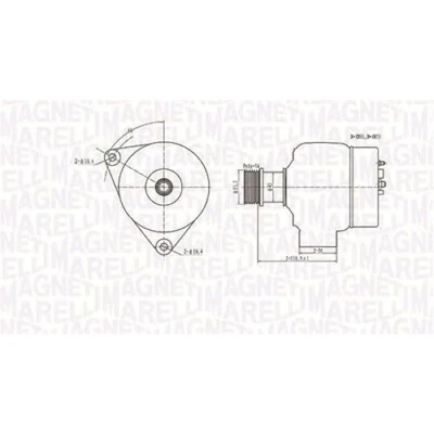 Imagen de MAGNETI MARELLI 063731138010 Alternador 12V 90A CHRYSLER: VOYAGER 4