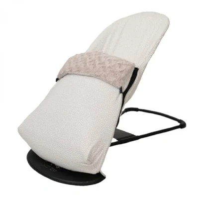 Imagen de Funda + Saco para Hamaca BabyBjörn Balance Soft (SUSTITUYE tapicería Original), Hipoalergénica, Hipersuave, Transpirable. (Algodón Orgánico) (Estrella Beige)