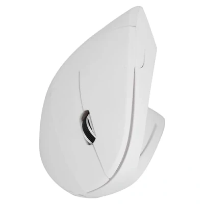 Imagen de Hakeeta Ratón Vertical Inalámbrico, Óptico 1600DPI Ergonómico Inalámbrico para Juegos Sin demora PC/Laptop(Blanco)