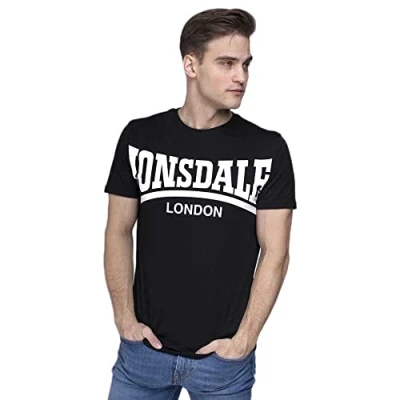Imagen de Lonsdale Normale YORK Camiseta estampada, Hombre, Talla: Large, White