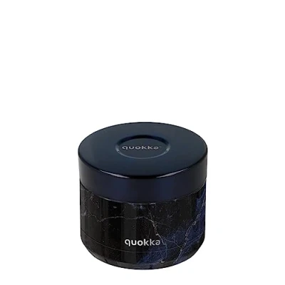 Imagen de Quokka RECIPIENTE COMIDA TERMICO ACERO INOXIDABLE WHIM BLACK MARBLE 369 ML