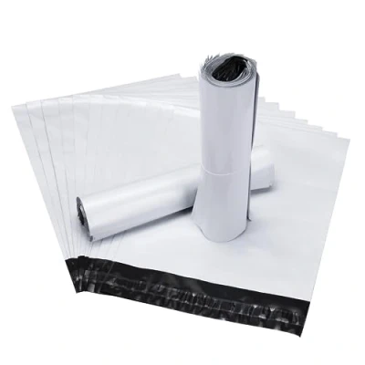 Imagen de 100 bolsas para Envíos, 25 x 35 cm Sobres Envio de Plástico Impermeable y a prueba polvo correo enviar paquetes embalaje vintado ropa herméticas autoadhesivas