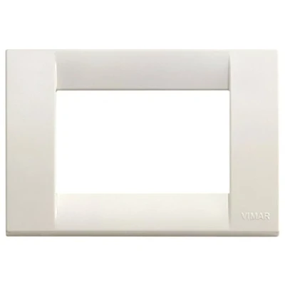 Imagen de Vimar serie idea Placa classica 3 módulo plastico blanco