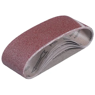 Imagen de Einhell Juego de 6 bandas lijado Accesorios lijadora correa adecuados para inalámbrica TP BS 18/457 Li BL Tamaño grano: 2X P60, P80, P120