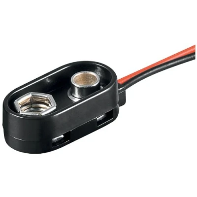 Imagen de Unbekannt 10 Clips de batería para Bloques 9 V, en Forma I, Carcasa plástico con Cuello Protector