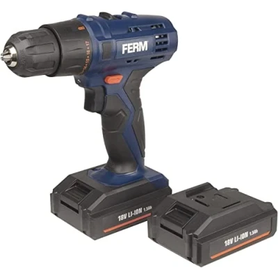 Imagen de FERM Taladro inalámbrico con 2 baterías 18V