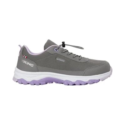 Imagen de viking Crude Low WP, Zapatillas de Senderismo, Gris Perla Lavender, 32 EU