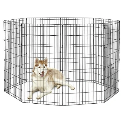 Imagen de New World modelo B550 48 Parque o corralito para perros sin puerta, 60,96 x 121,92 cm, con revestimiento en negro