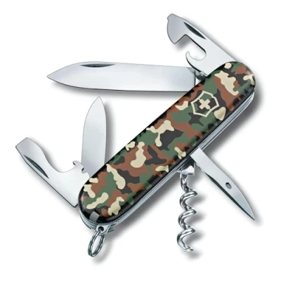 Imagen de Victorinox, Spartan, Navaja Multiuso Suiza, Cuchillo bolsillo, Regalo, 12 Funciones, Hoja grande, Sacacorchos
