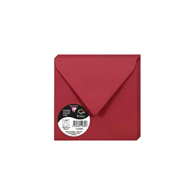 Imagen de Clairefontaine 50078 C Pack de 20 sobres Pollen 140 x mm, color Rouge Groseille 14 0.10