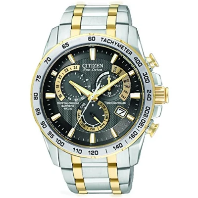 Imagen de Citizen AT4004 52E Reloj analógico de Cuarzo para Hombre, Correa Acero Inoxidable Multicolor