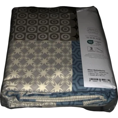 Imagen de Bierbaum Ropa de cama 6277, castor fino, fabricada en Alemania, color moka 04, 135 x 200 cm