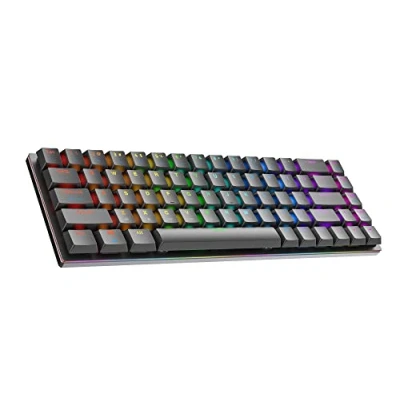 Imagen de Ranked G65 Guardian 65% Estructura de Aluminio Teclado Mecánico Low Profile Hotswap 68 Teclas RGB LED Multicolor para PC/Mac Gamer QWERTY EE. UU. (Negro, Gateron Red)