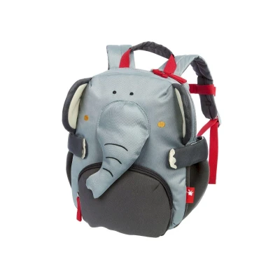 Imagen de Sigikid Mochila infantil: resistente, ligera, apta para niños, Kita, cuna, excursiones, ocio, niños de 2 a 5 años, 5,2 l, Gris/Elefante, 29x26x13 cm, Moderno