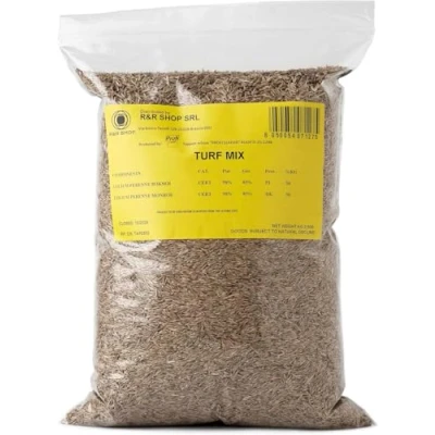 Imagen de R&amp;R SHOP Semillas para césped, raigrás perenne, crecimiento rápido y duradero (900gr 35mq)