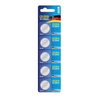 Imagen de Varta Pila de botón litio 3V Electronics CR2016, pilas en un blíster original 5 unidades