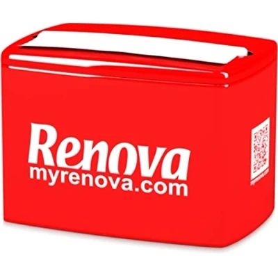 Imagen de RENOVA Dispensador Rojo de Servilletas Bar Zig Zag