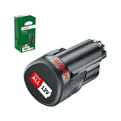 Imagen de Bosch Home and Garden Batería de Sustitución 12V, 1 2.0 Ah, Sistema 12 voltios, Embalaje Cartón