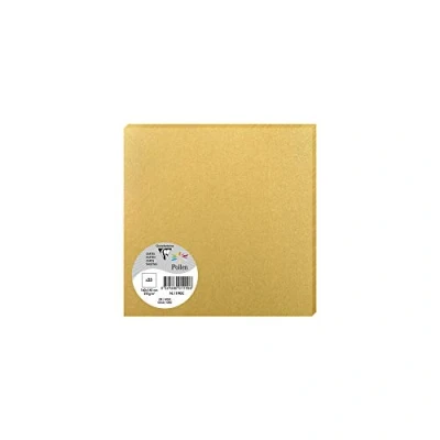 Imagen de Clairefontaine Pack 25 Sobres Polen 16 x cm, 210 g/m², color dorado 0