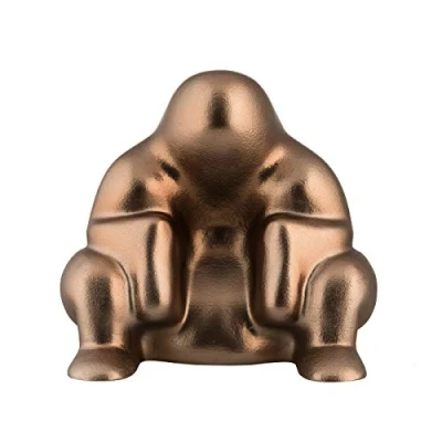 Imagen de Alessi Dédé PS18 BM Tope de Diseño para Puerta en Resina Termoplástica y PVD, Brown Metal