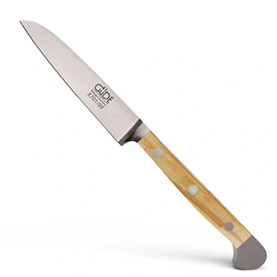 Imagen de Güde Solingen Cuchillo para Pelar Forjado, 9 cm, Madera, Alpha Olive Doble virola, Hecho a Mano en Alemania, Chrome Steel