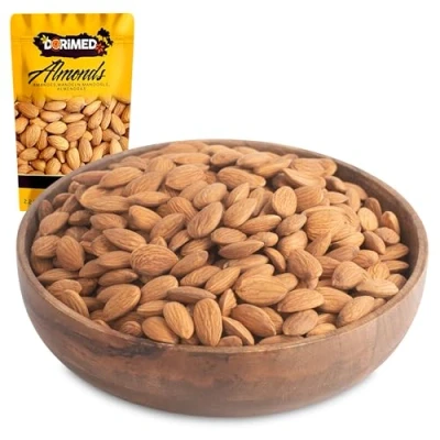 Imagen de Almendras Crudas 1 Kg, Enteras y Sin Sal Saludables, Nutritivas No Transgénicas Para Dietas Veganas Vegetarianas