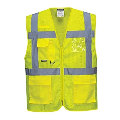 Imagen de Portwest Chaleco Excutive Meshair Athens, Tamaño: L, Color: Amarillo, C376YERL