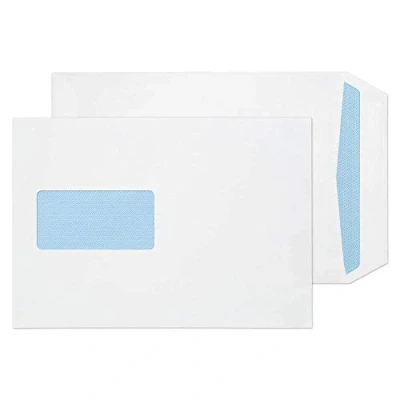 Imagen de Blake Purely Everyday 100 g C5 229 x 162 mm Pocket Self Seal Window Envelope White (Pack of 500)