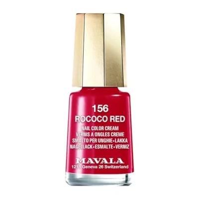Imagen de MAVALA Mini Colors Rococo Red 156 5 ml, Esmalte de Uñas Pequeño, Color Rojo, Minimiza la Evaporación, Formulados con Ingredientes Seleccionados, Práctico para Llevar